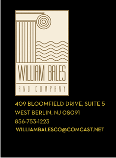 William Bales and Company. 409 Bloomfield Drive, Suite 5, West Berlin, NJ 08091. Phone: 856-753-1223